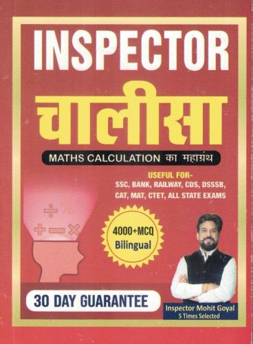 INSPECTOR CHALISA MATHS CALCULATION 4000+ MCQ BILLINGUAL